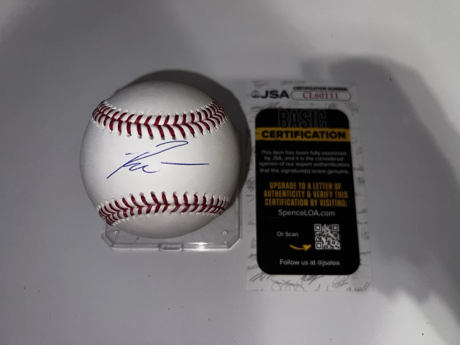 Ryan Waldschmidt Signed Official Major League Baseball Arizona DBacks JSA #2