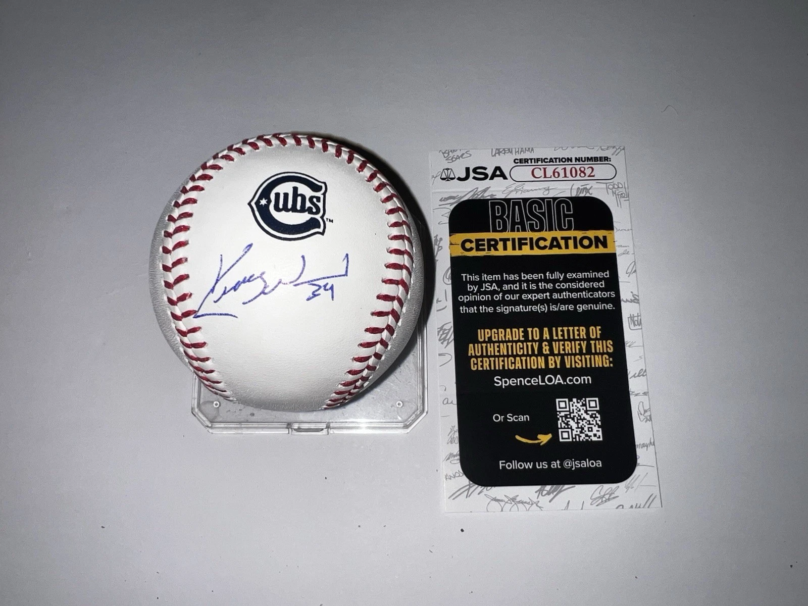 Kerry Wood Signed Official Chicago Cubs City Connect Baseball Star JSA Auth