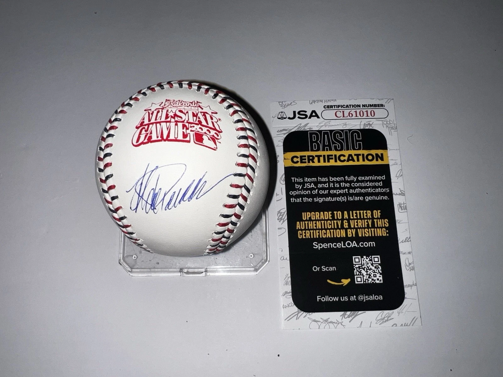 Jorge Posada Signed Official 2000 All Star Baseball New York Yankees JSA Auth