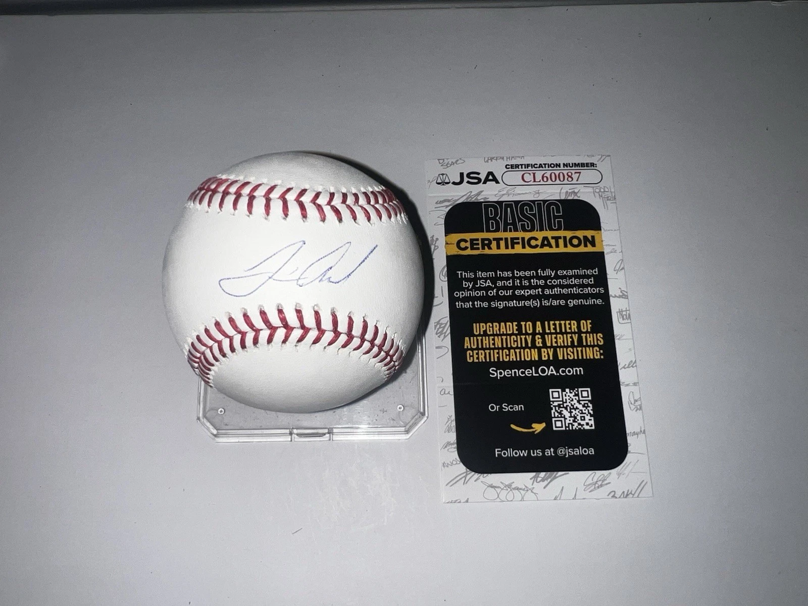 Jamie Arnold Signed Official Major League Baseball Athletics Top Pick JSA #2