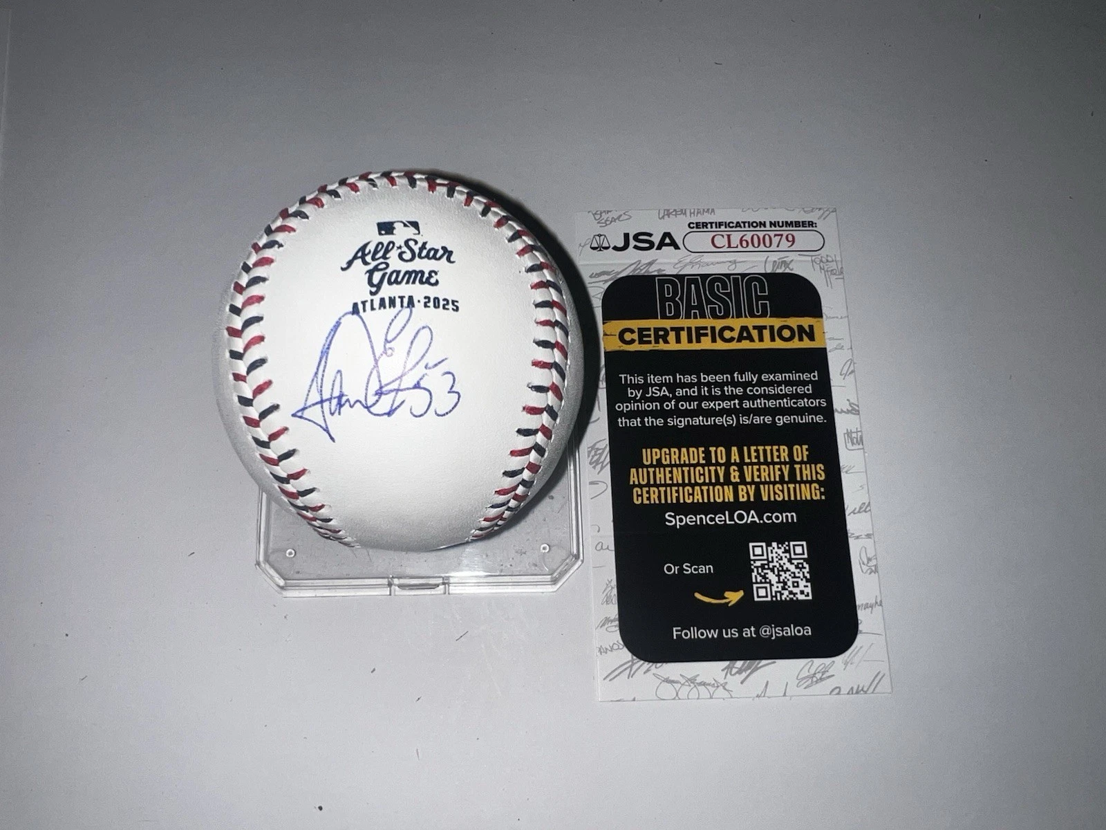Carlos Estevez Signed Official 2025 All Star Baseball Kansas City Royals JSA