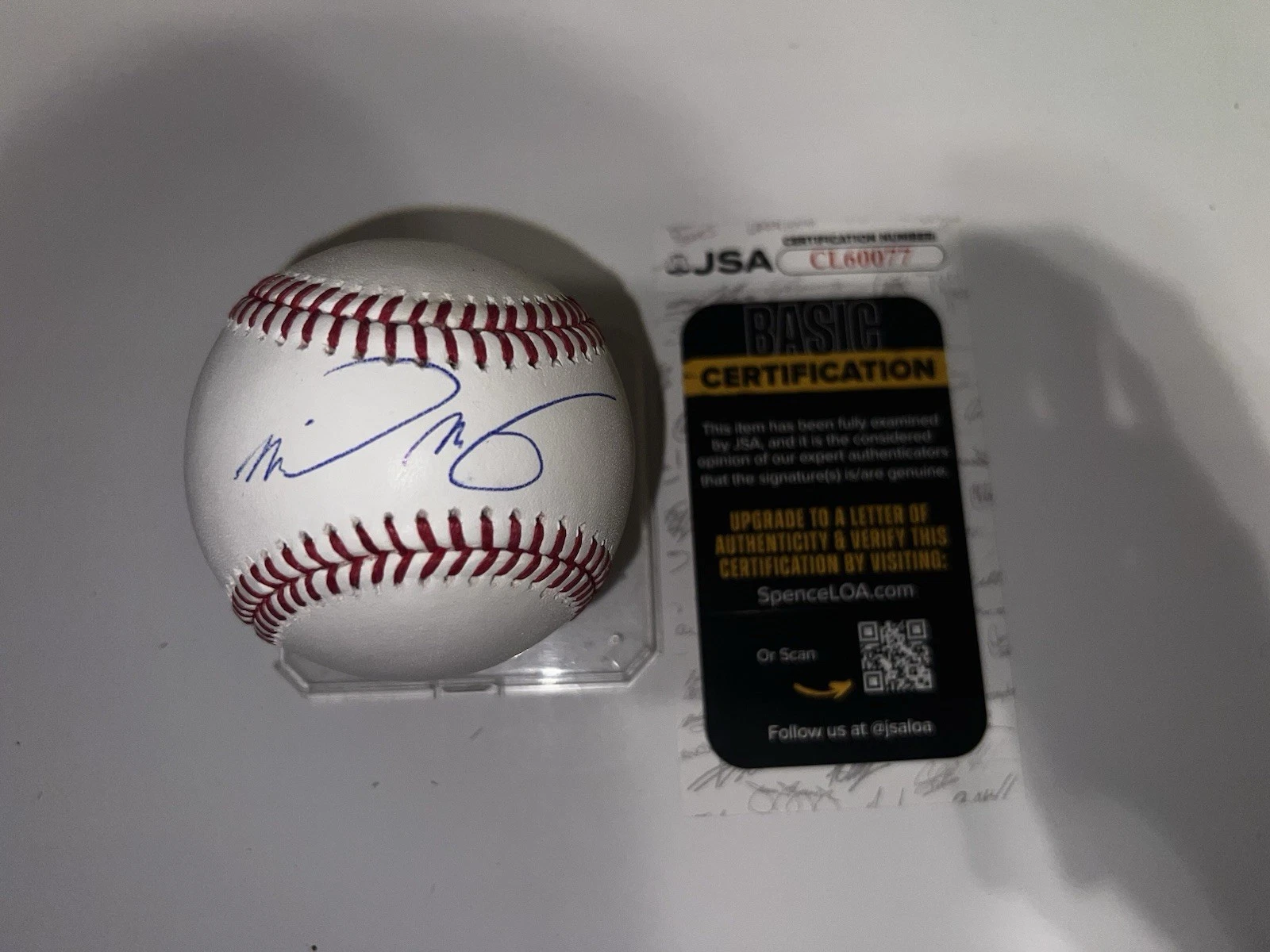 Michael Massey Signed Official Major League Baseball Kansas City Royals JSA
