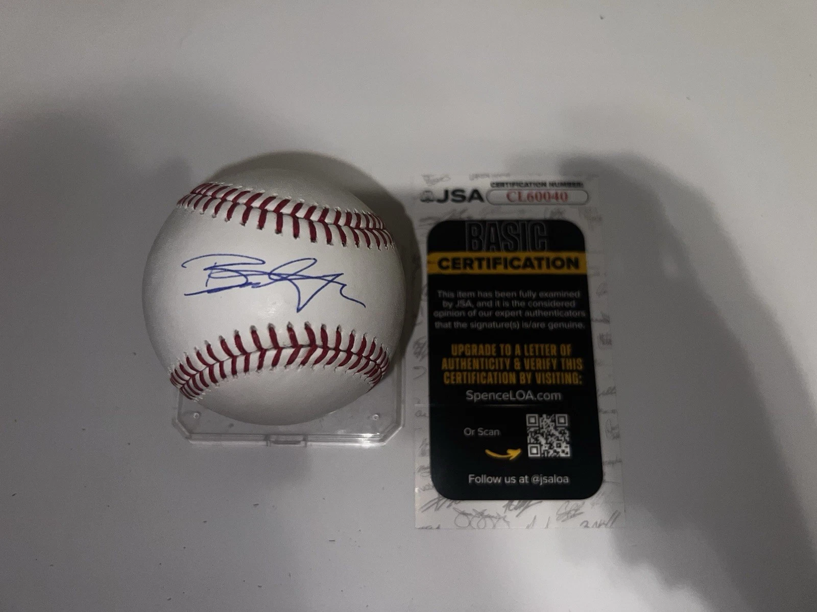 Brandon Gomes Signed Official Major League Baseball Los Angeles Dodgers JSA Auth