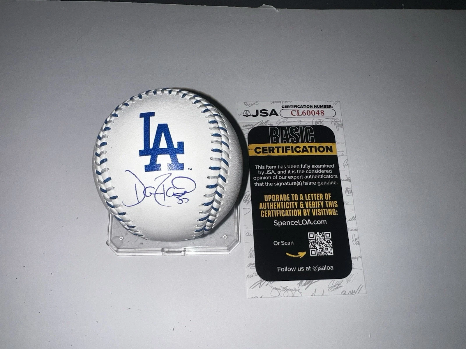 Dave Roberts Signed Official Los Angeles Dodgers Team Stitched Baseball JSA Auth