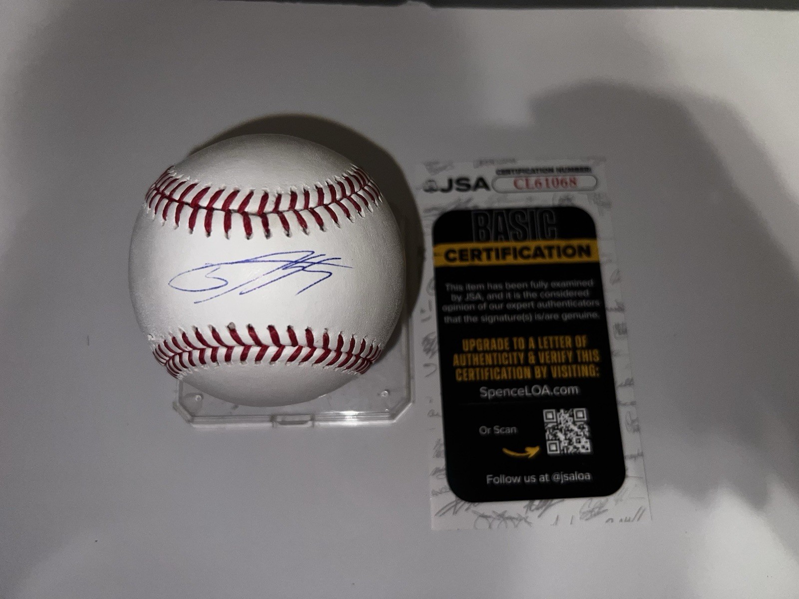 Hyun-Seok Jang Signed Official Major League Baseball LA Dodgers JSA Auth #2
