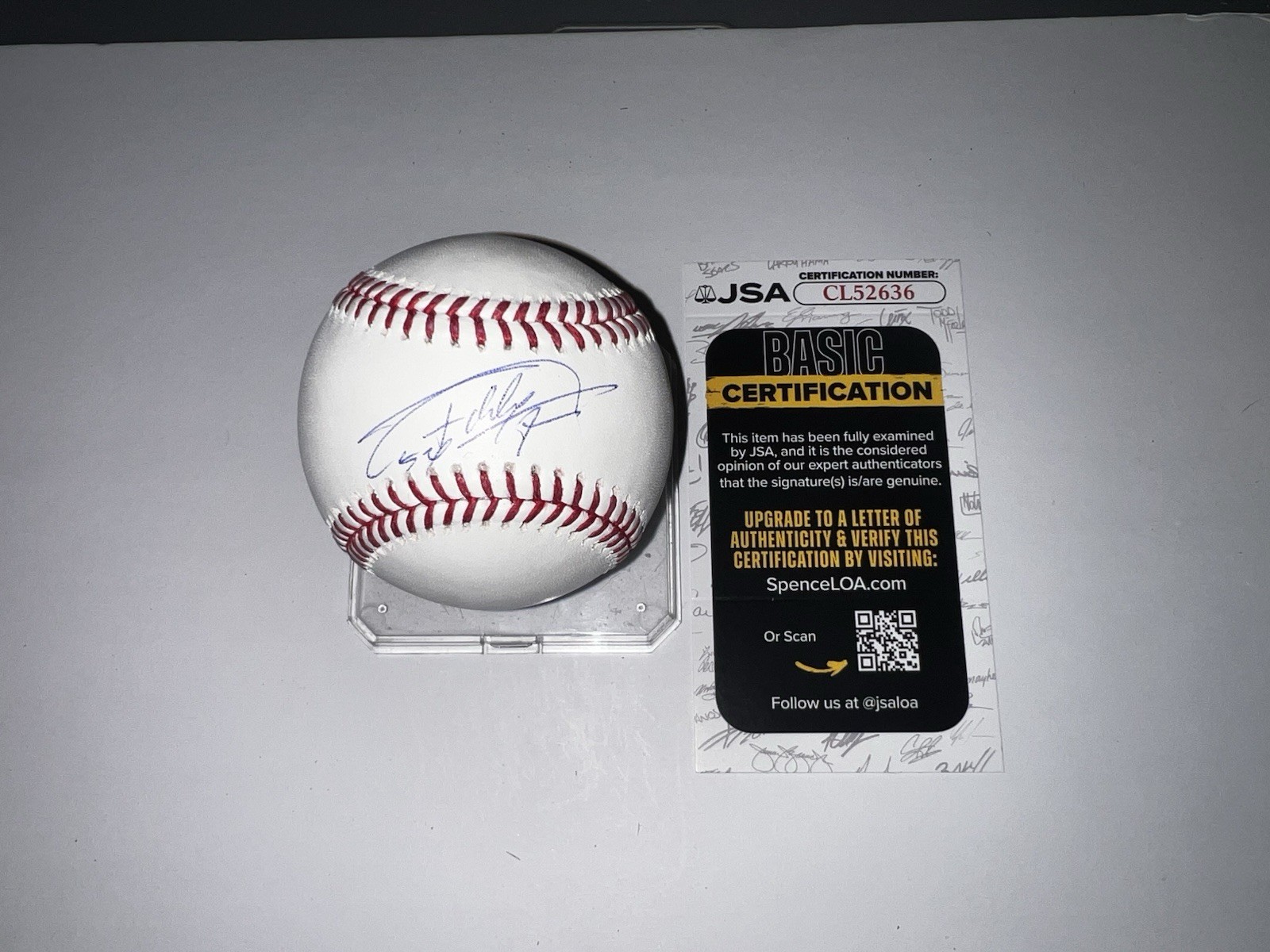 Freddy Fermin Signed Official Major League Baseball San Diego Padres JSA Auth