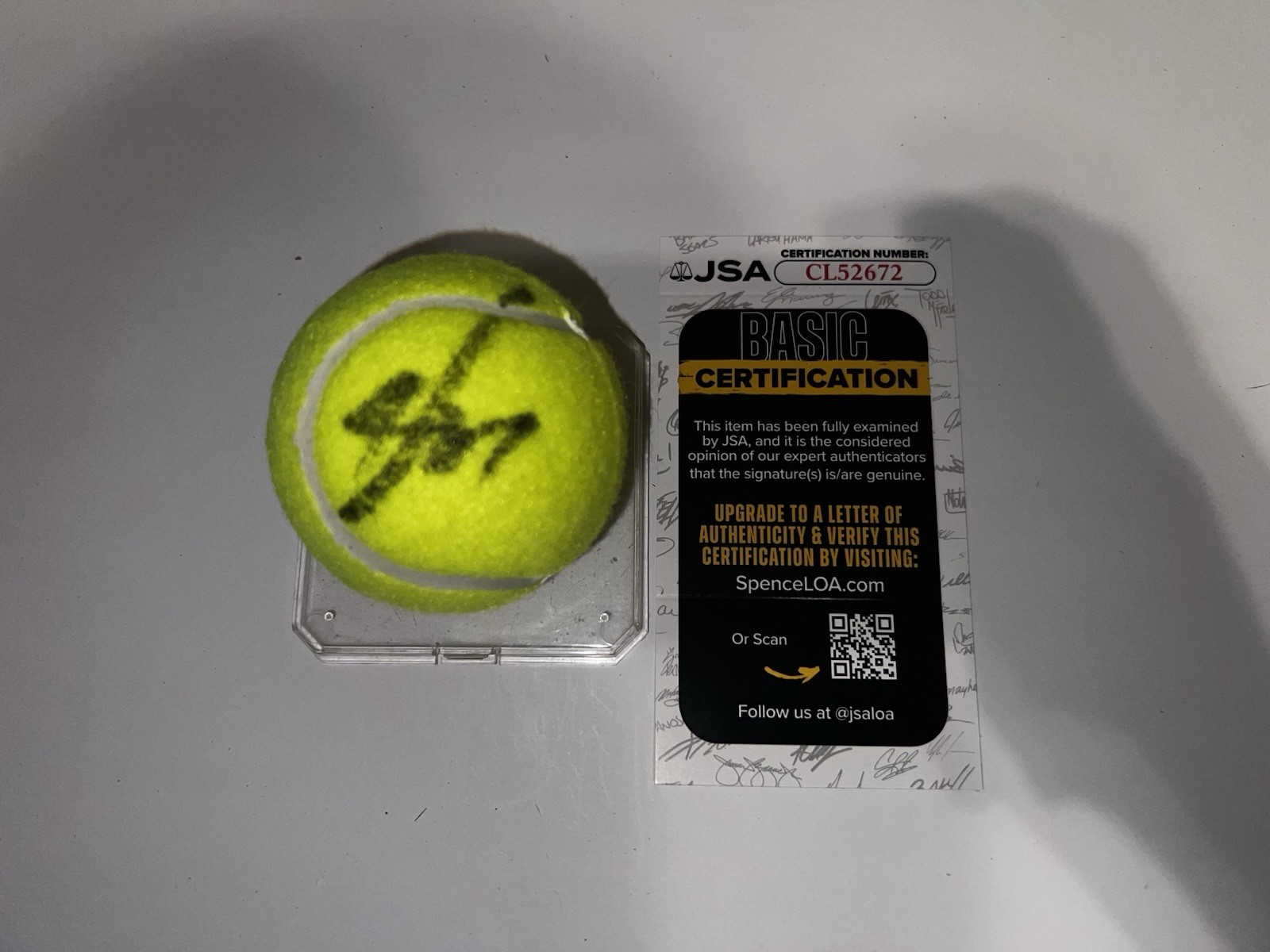 Joao Fonseca Signed Dunlop Tennis Ball Tennis Brazil Superstar JSA Auth