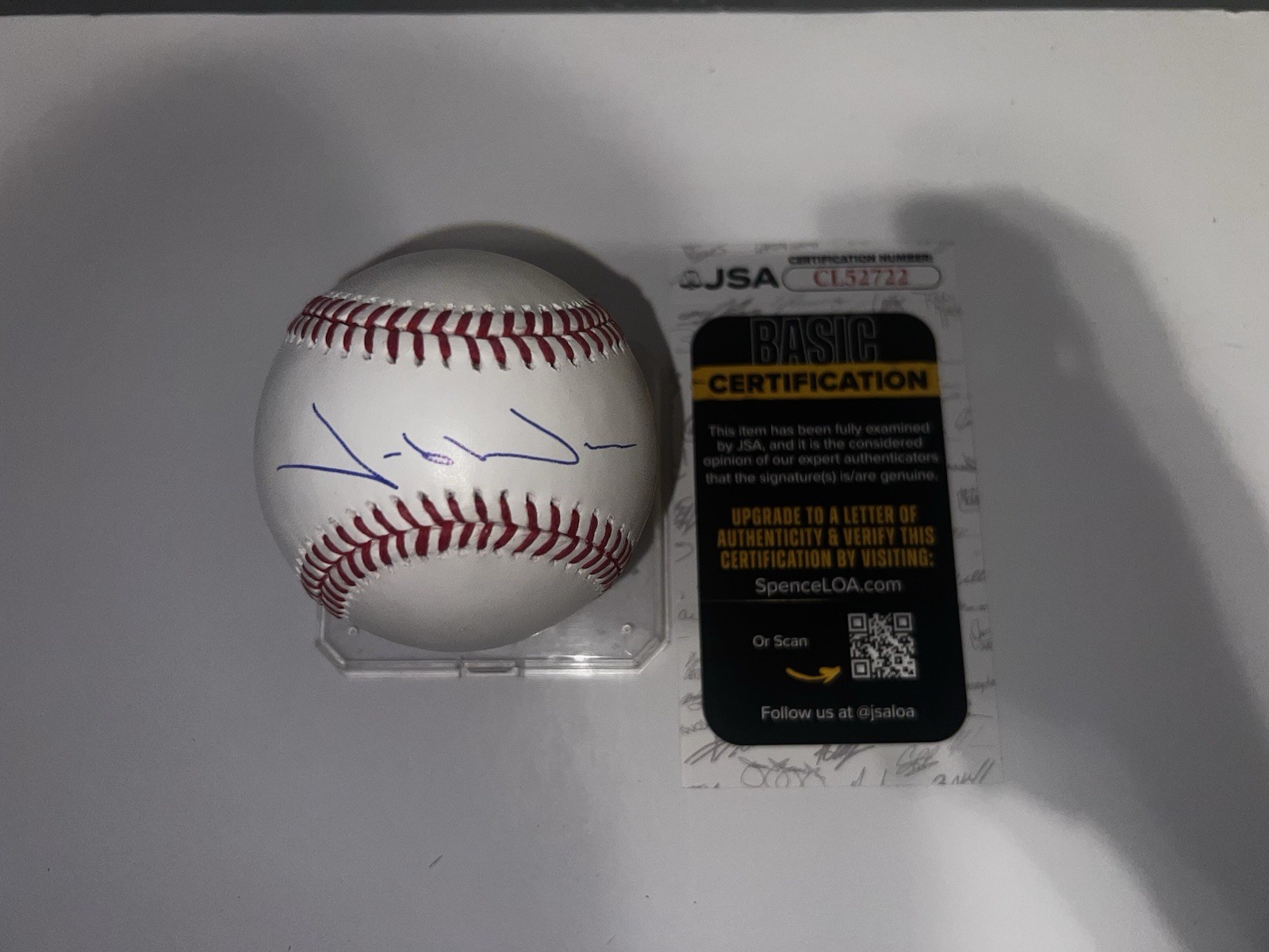Jacob Wilson Signed Official Major League Baseball Athletics Star JSA Auth #4