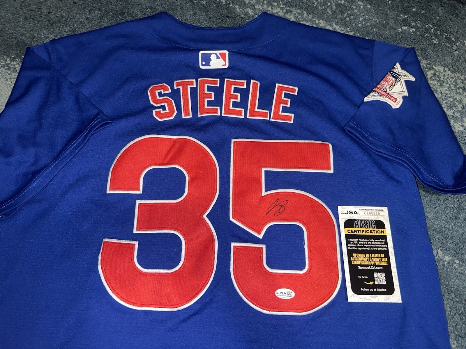 Justin Steele Signed Chicago Cubs Jersey All Star Ace JSA Auth #3