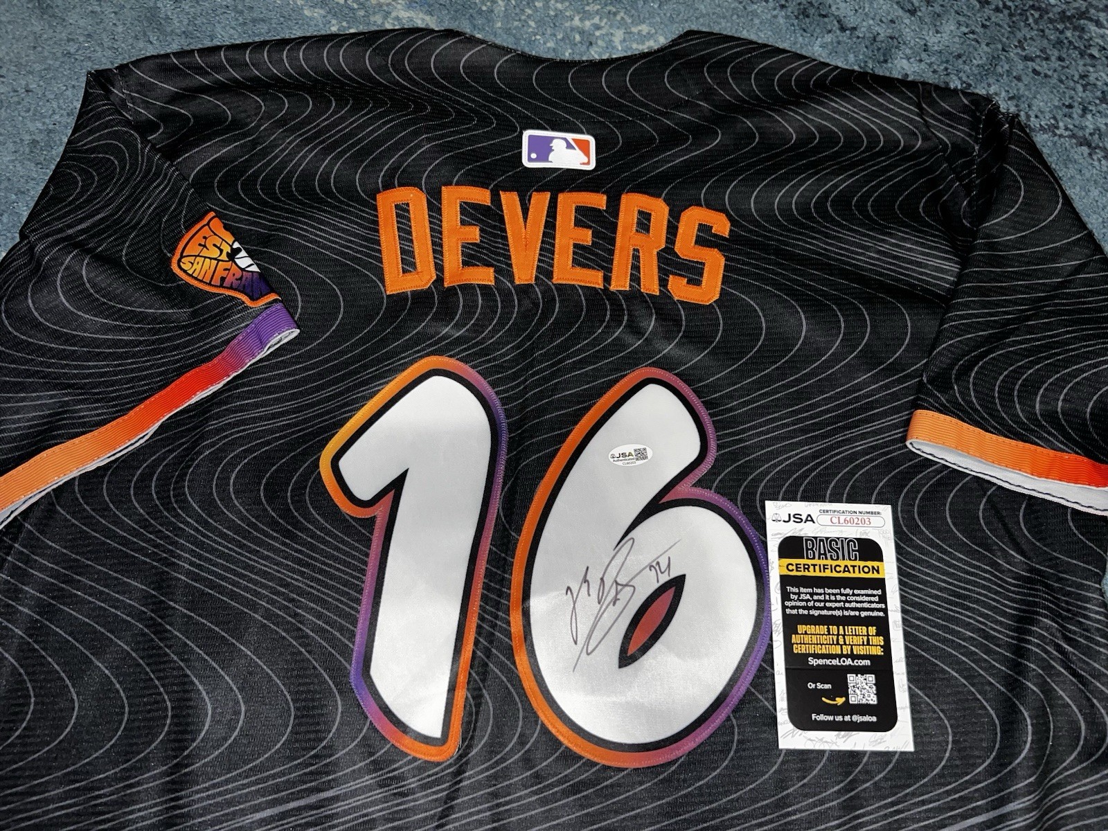 Rafael Devers Signed San Francisco Giants Jersey Superstar Slugger JSA Auth
