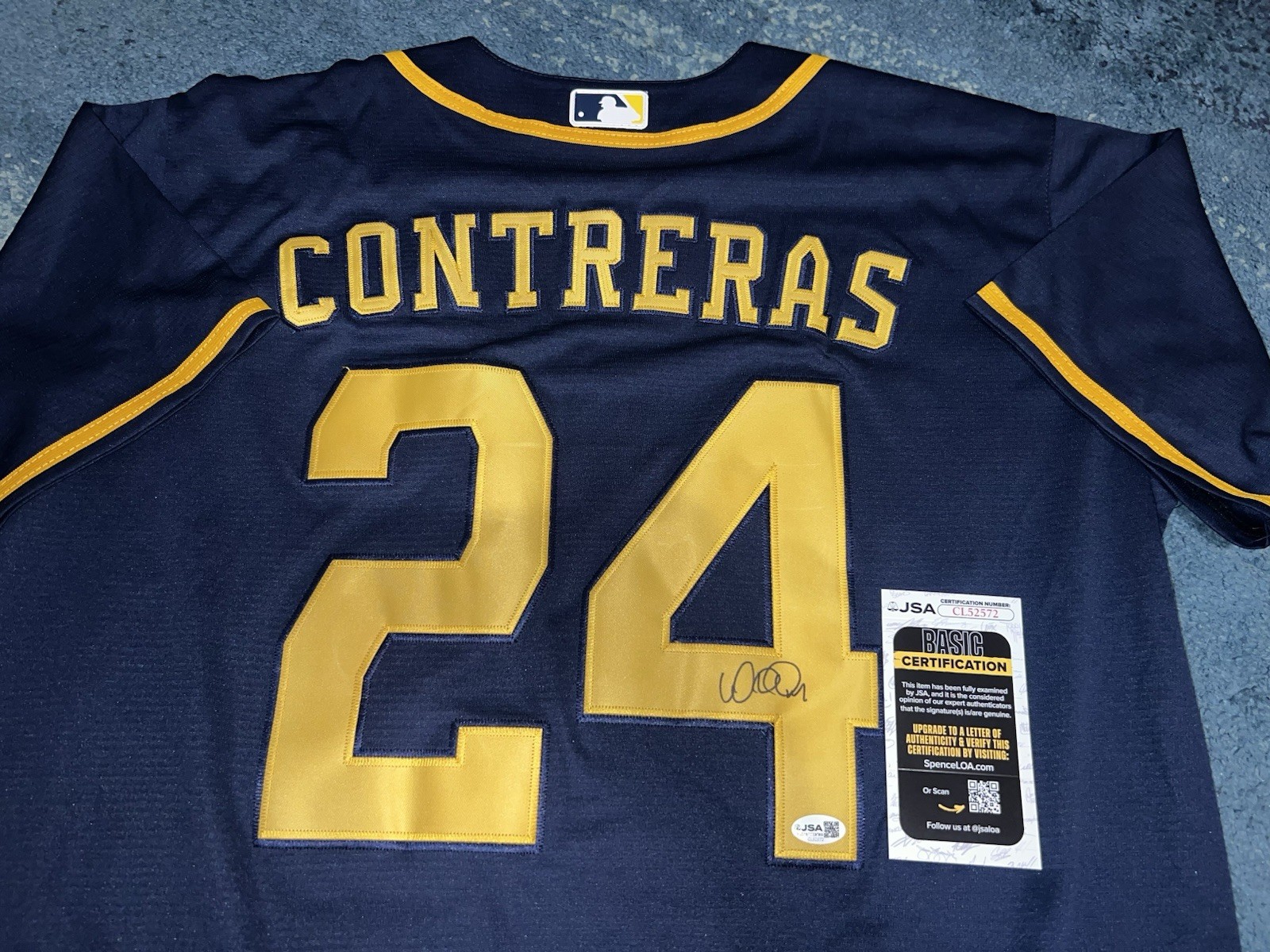 William Contreras Signed Milwaukee Brewers Jersey Superstar Slugger JSA Auth