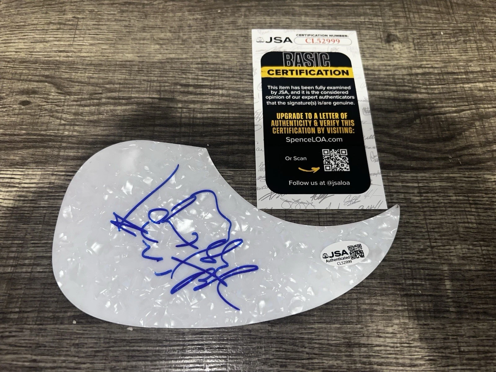 Sean Paul Signed Acoustic Pickguard Reggae Music Legend Jamaica JSA Auth