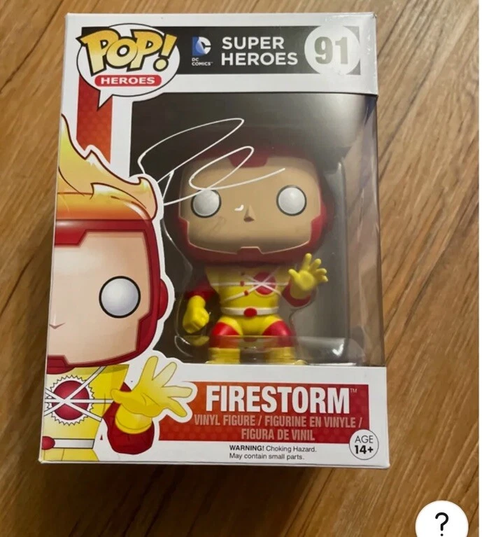 ROBBIE AMELL SIGNED FIRESTORM DC COMICS THE FLASH FUNKO POP ACOA COA AUTOGRAPH