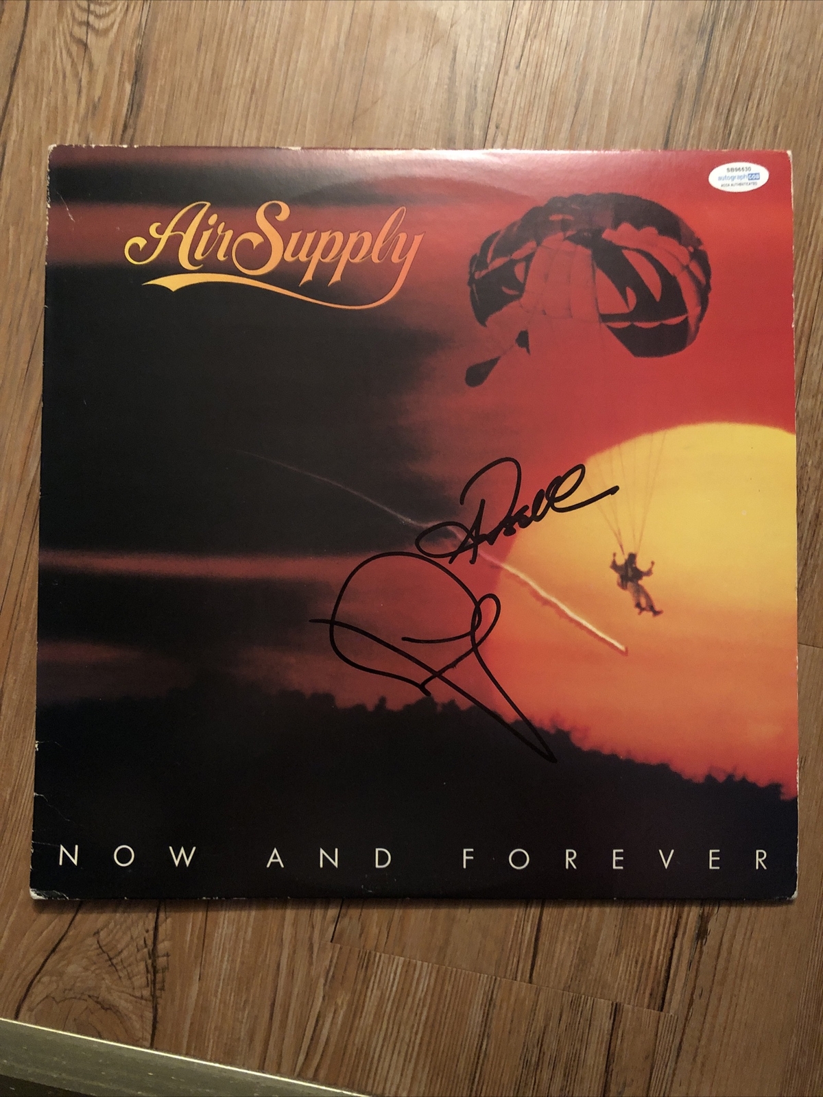 RUSSELL HITCHCOCK GRAHAM RUSSELL SIGNED AUTOGRAPH AIR SUPPLY ALBUM VINYL LP ACOA