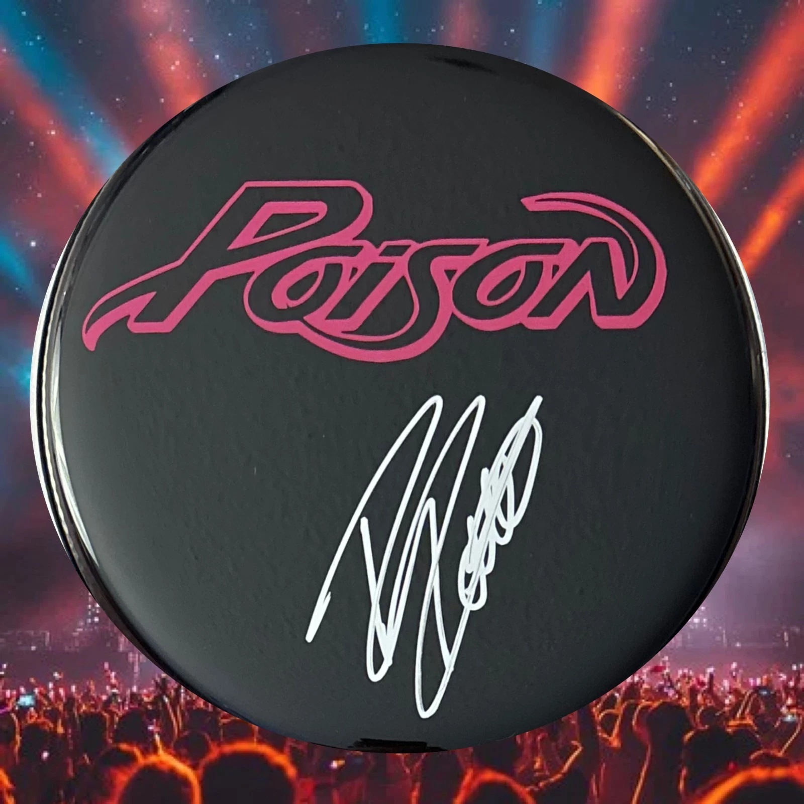 GFA  Poison Band Drummer  * RIKKI ROCKETT * Signed 10