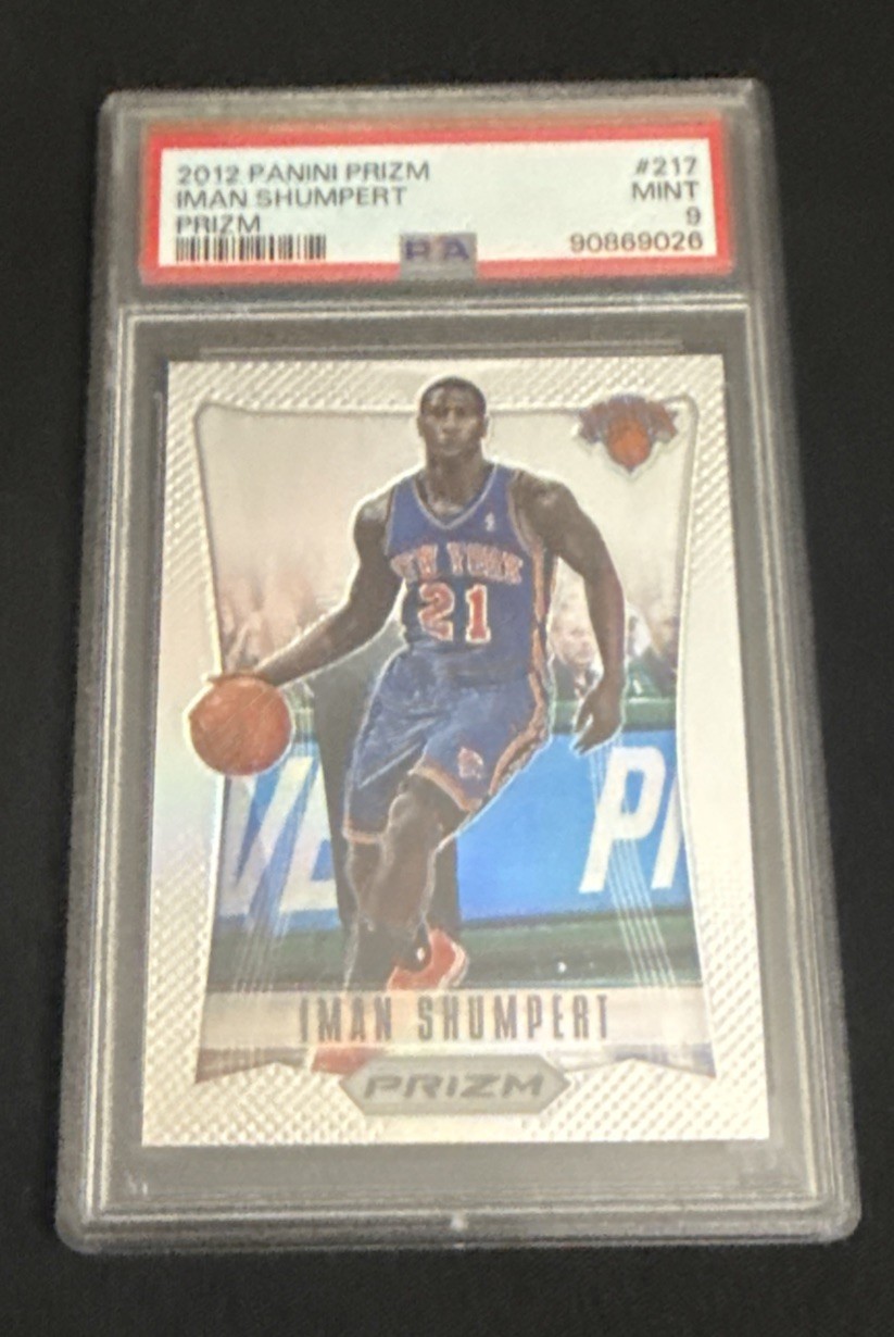 2012-13 Panini Prizm Silver Prizm Iman Shumpert #217 PSA 9 MINT