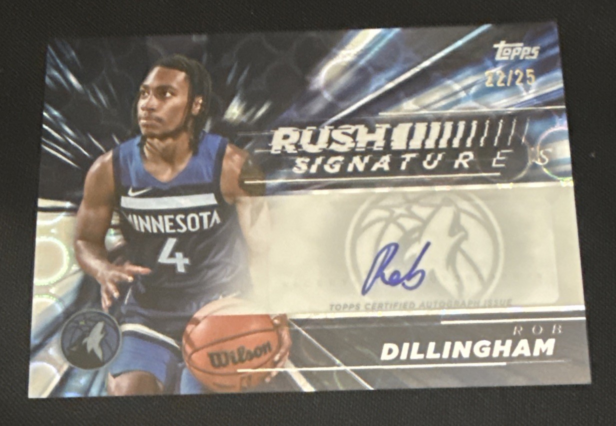 2025-26 Topps Rush Signature Rob Dillingham Auto /25
