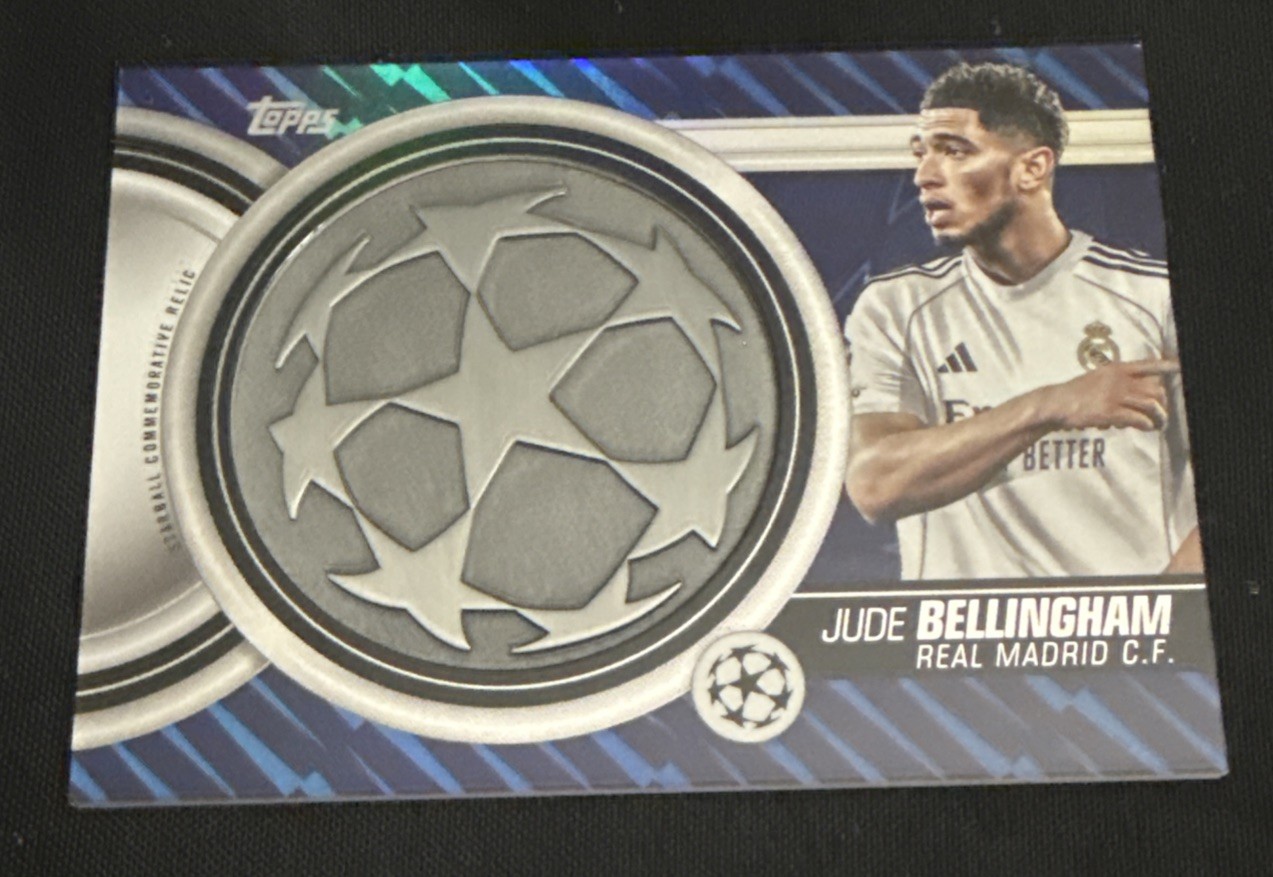 Topps UEFA Jude Bellingham Real Madrid Starball Relic 2025-26