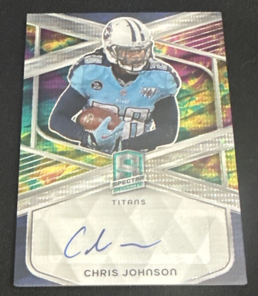2024 Panini Spectra Chris Johnson Auto Prizm #SIG-CJN /75 Titans