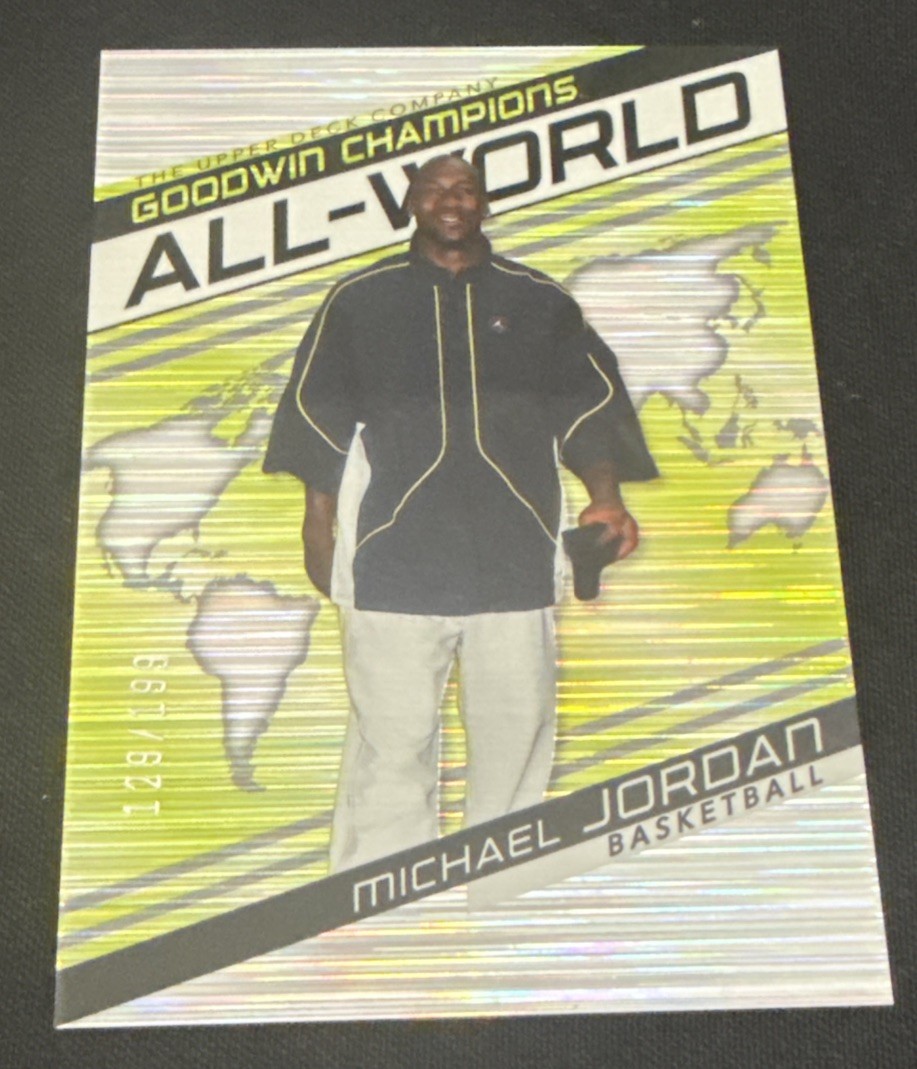 2022 Upper Deck Goodwin Champions All-World Michael Jordan #AW-1 Neon Green /199