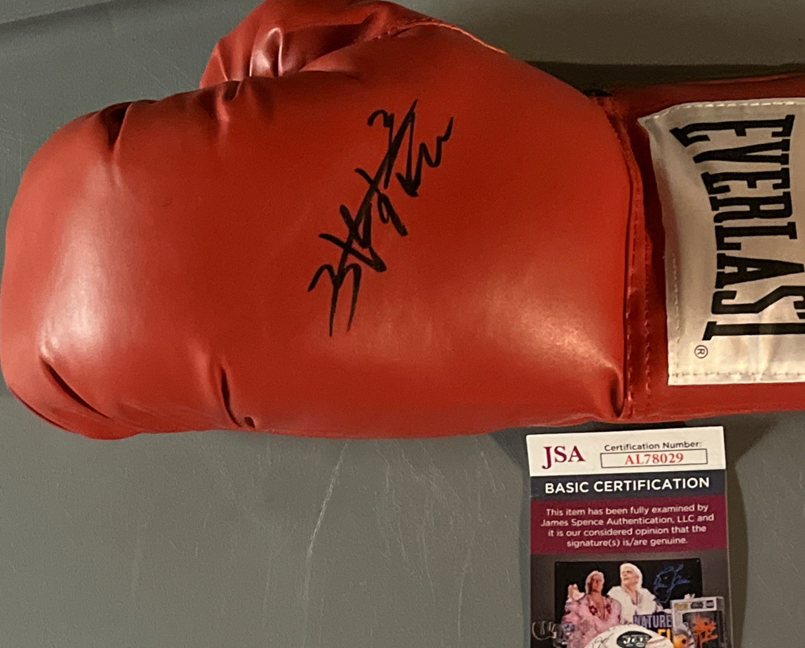 ZHILEI ZHANG SIGNED AUTOGRAPH BOXING GLOVE WBO CHAMP HEAVYWEIGHT JSA COA