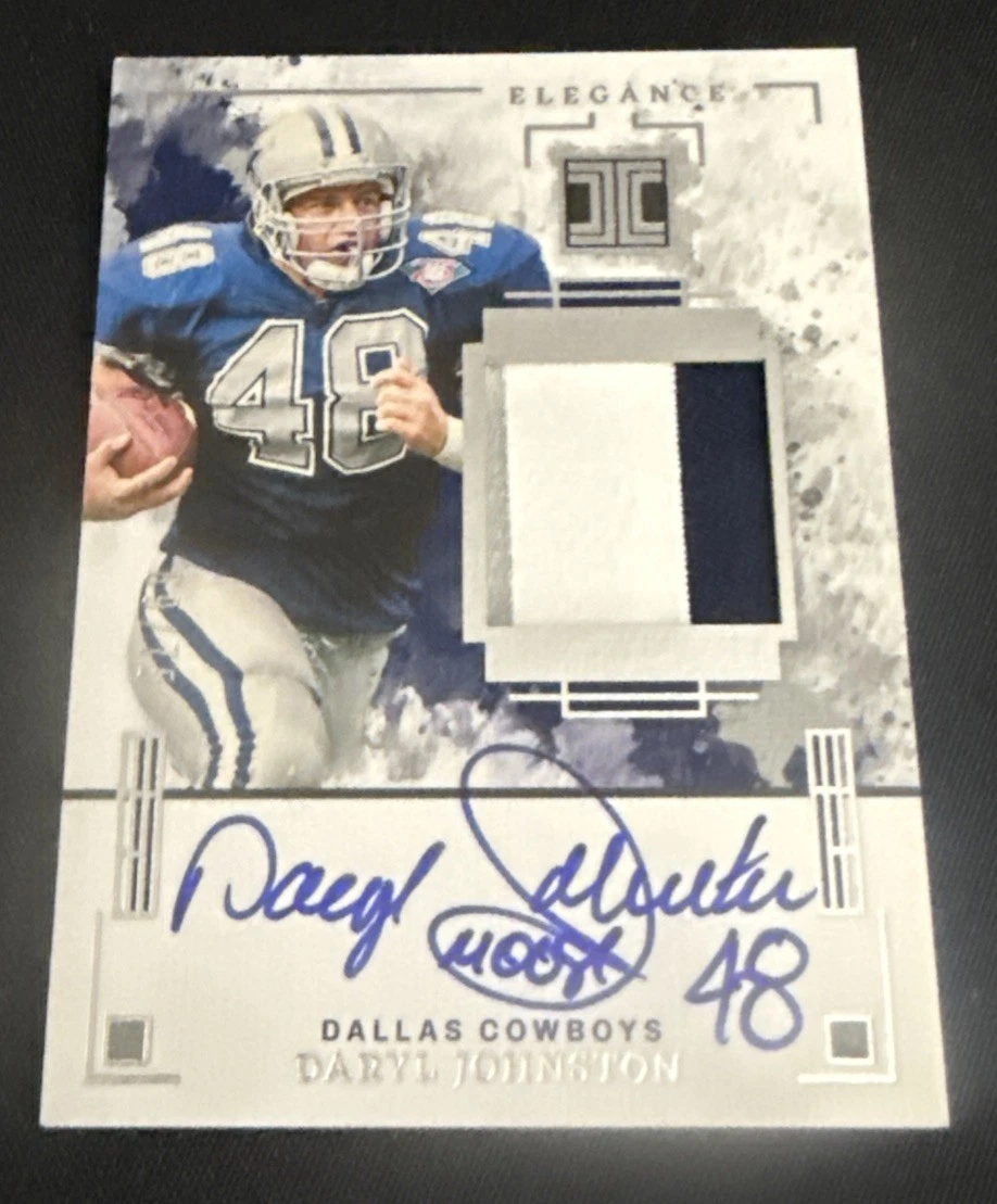 2025 Panini Impeccable Daryl “The Moose” Johnston Elegance Helmet Auto /75