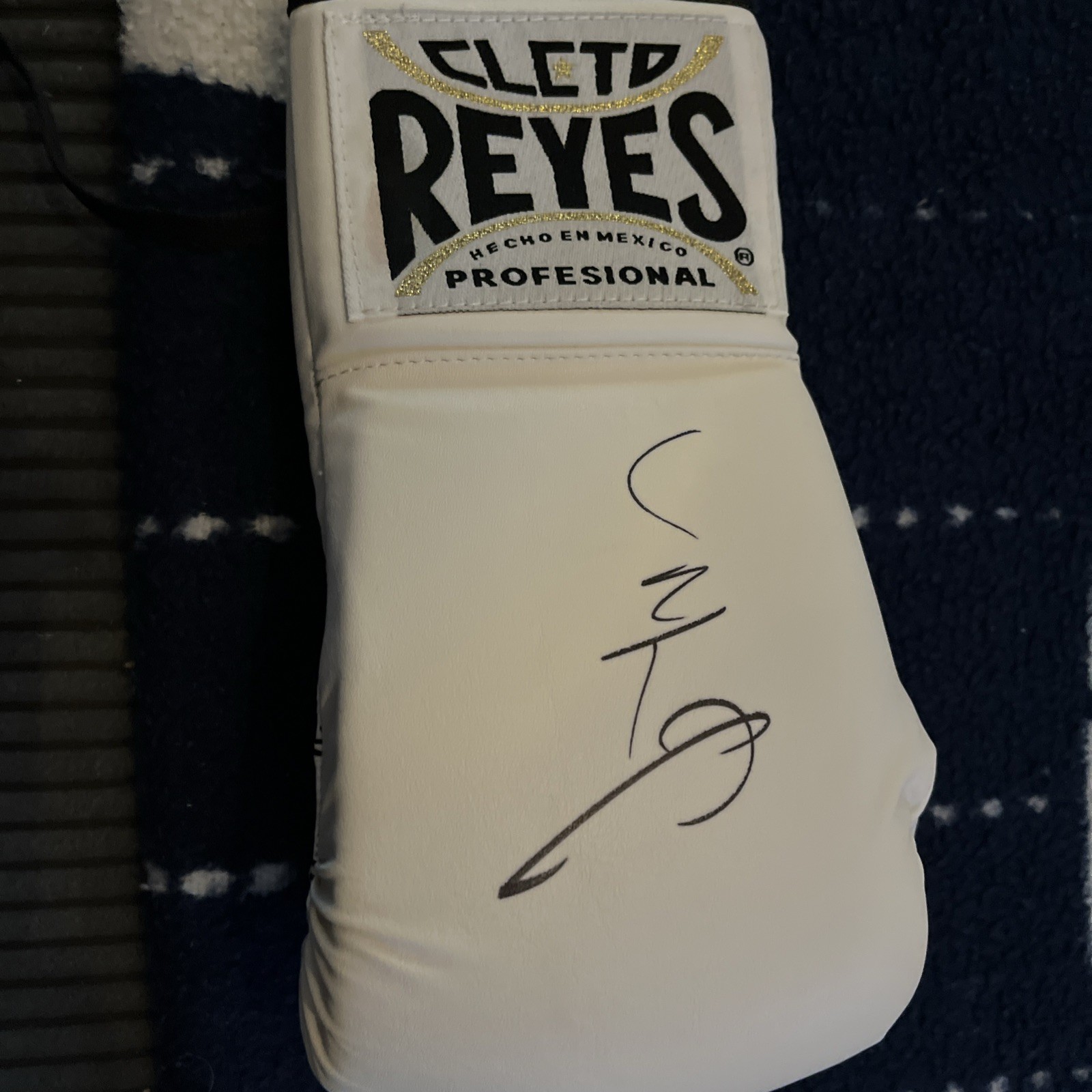 MIGUEL COTTO SIGNED AUTOGRAPH CLETO REYES  BOXING GLOVE JSA COA BOXER CHAMPION