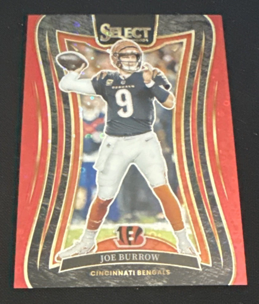 2024 Panini Select - Suite Level Joe Burrow #393 Red Disco Prizm /49