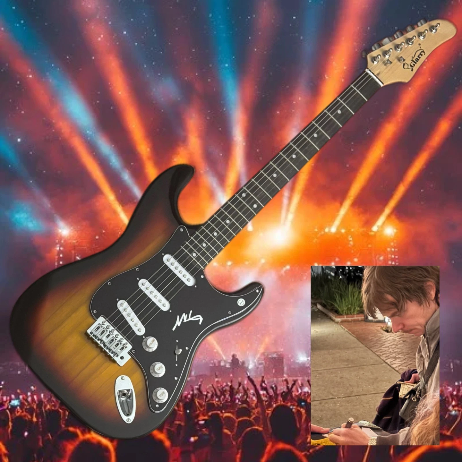 GFA Cage the Elephant  * MATT SHULTZ *  Signed Electric Guitar PROOF COA