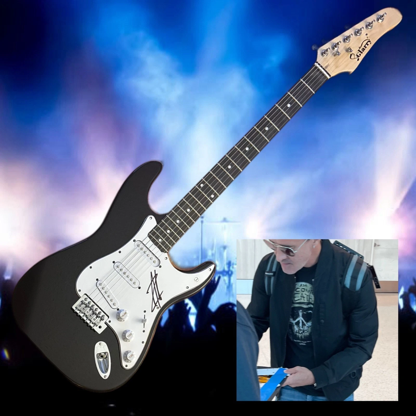 GFA  Creed Rock Star  * SCOTT STAPP *  Signed Electric Guitar  PROOF COA