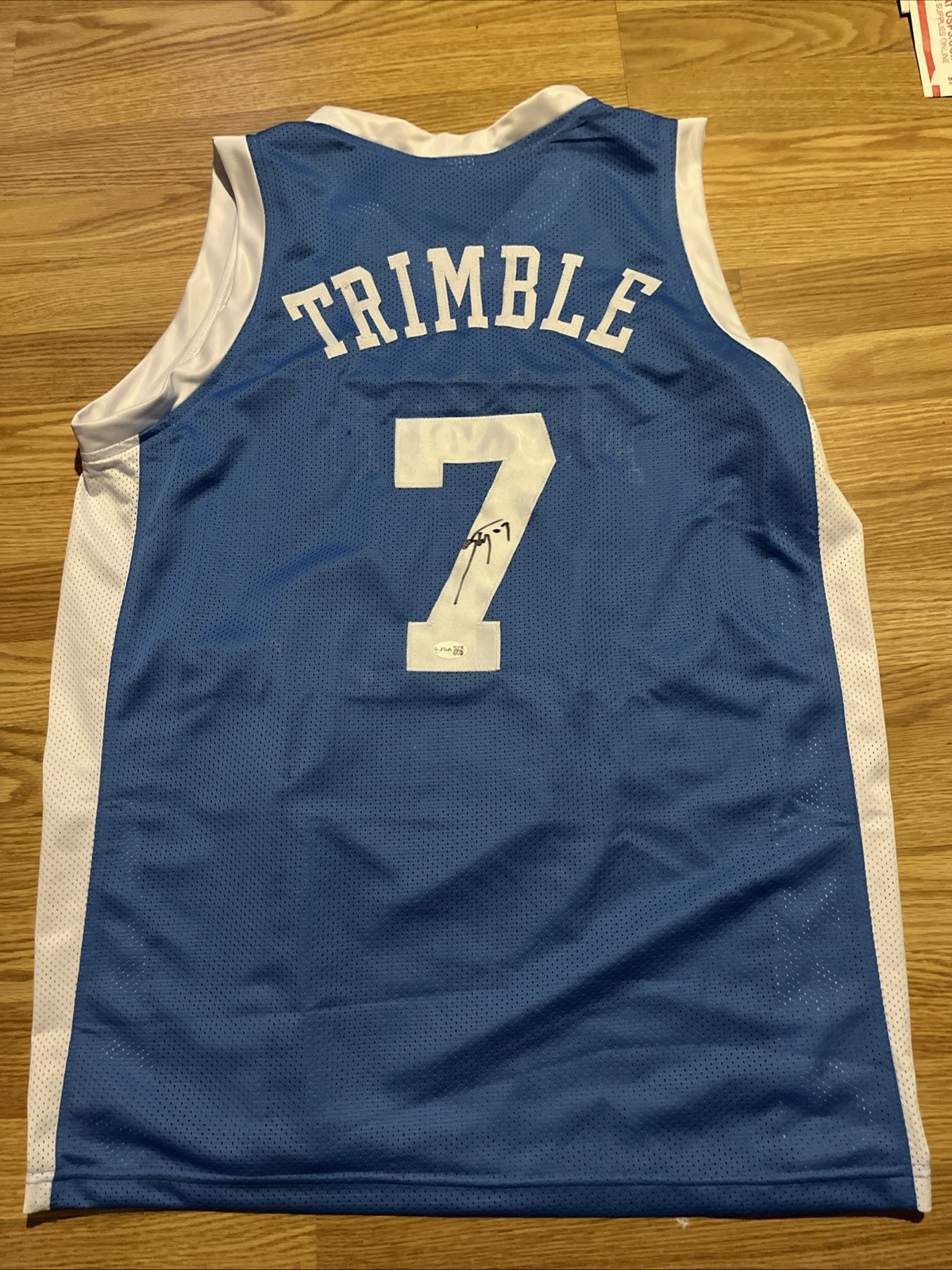 NORTH CAROLINA TARHEELS- SETH TRIMBLE SIGNED AUTOGRAPH JERSEY JSA COA  XL STAR