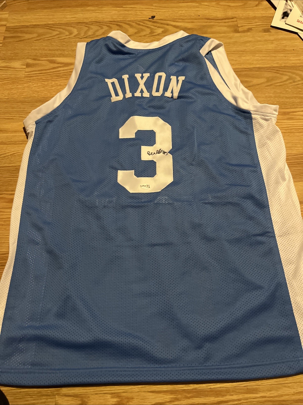 NORTH CAROLINA TARHEELS- DEREK DIXON SIGNED AUTOGRAPH JERSEY UNC STAR JSA