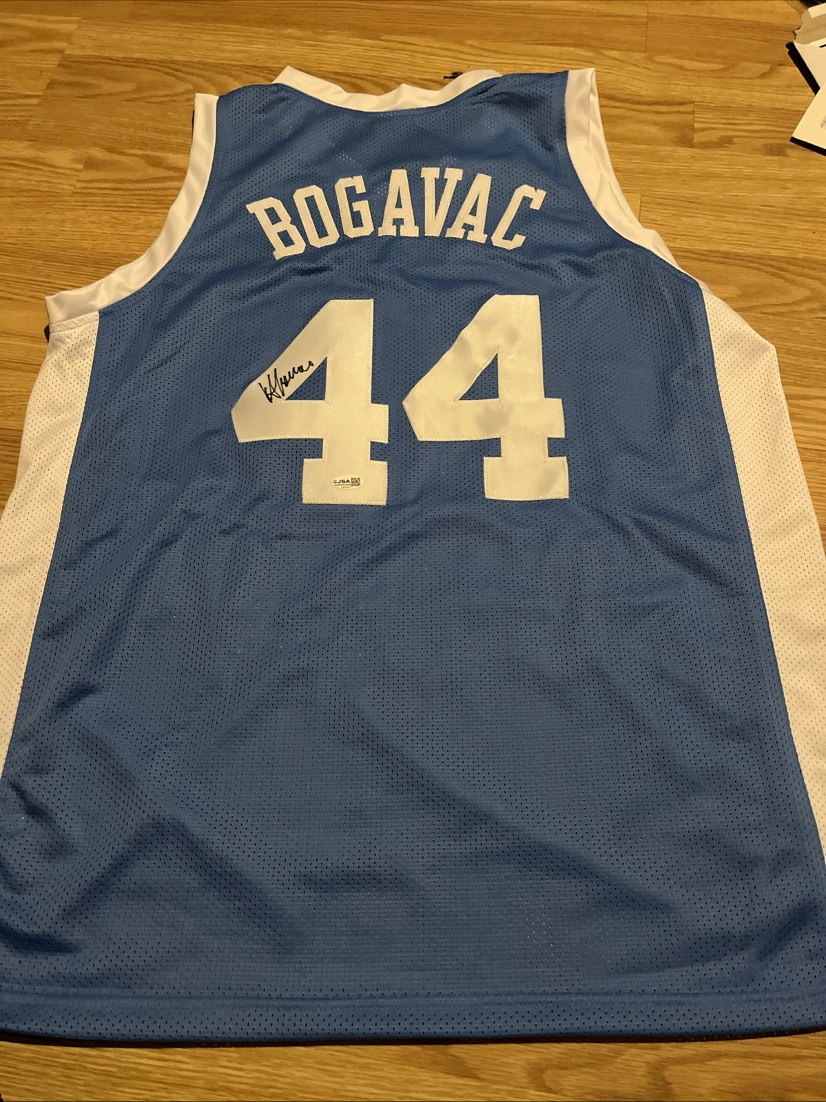 NORTH CAROLINA TARHEELS-LUKA BOGAVAC SIGNED AUTOGRAPH JERSEY UNC STAR JSA COA