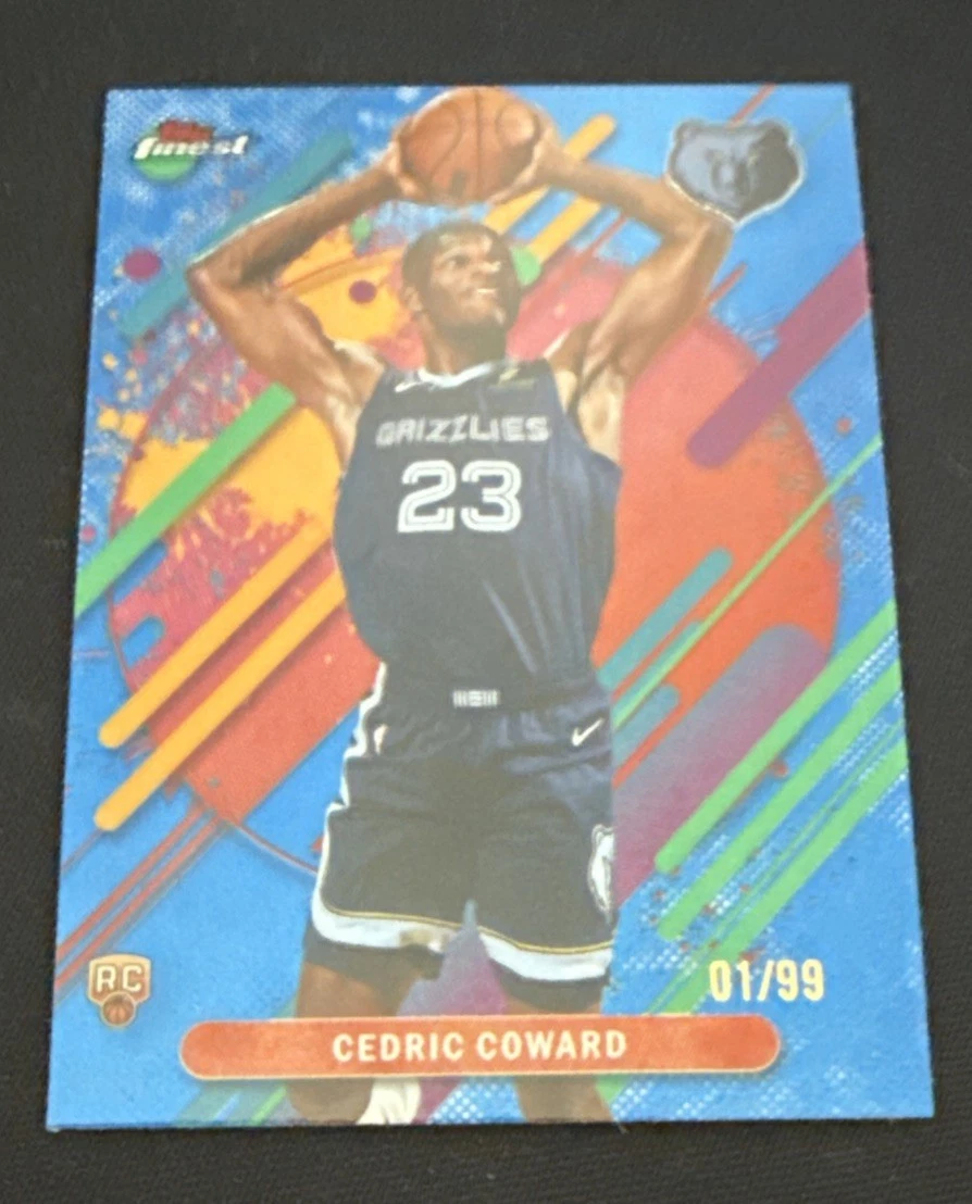 2025 Topps Finest Cedric Coward Rare Rookie Blue 1/99 FIRST ONE RARE