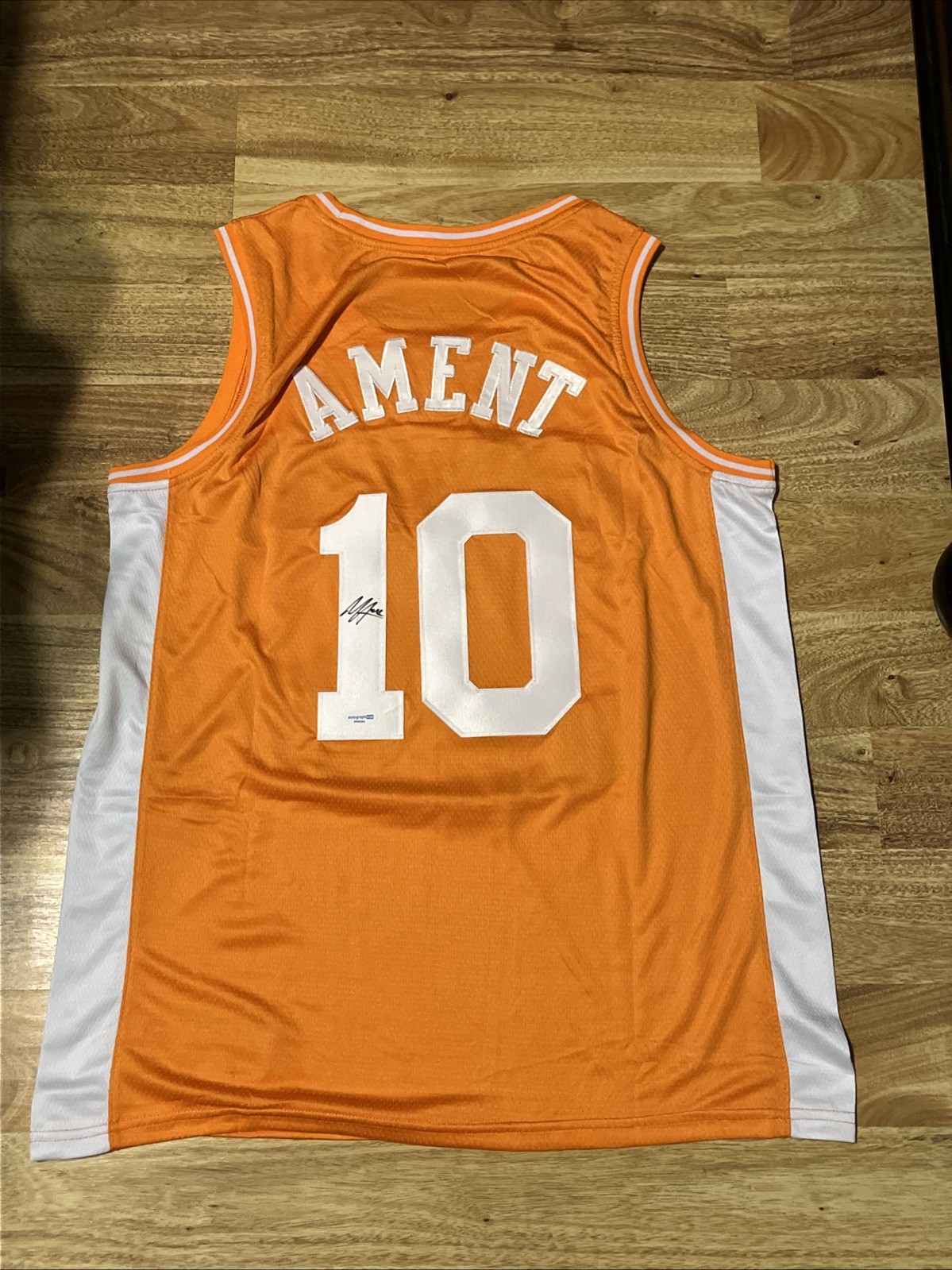 TENNESSEE VOLUNTEERS- NATE AMENT SIGNED AUTOGRAPH JERSEY ACOA COA NBA STAR PLAY