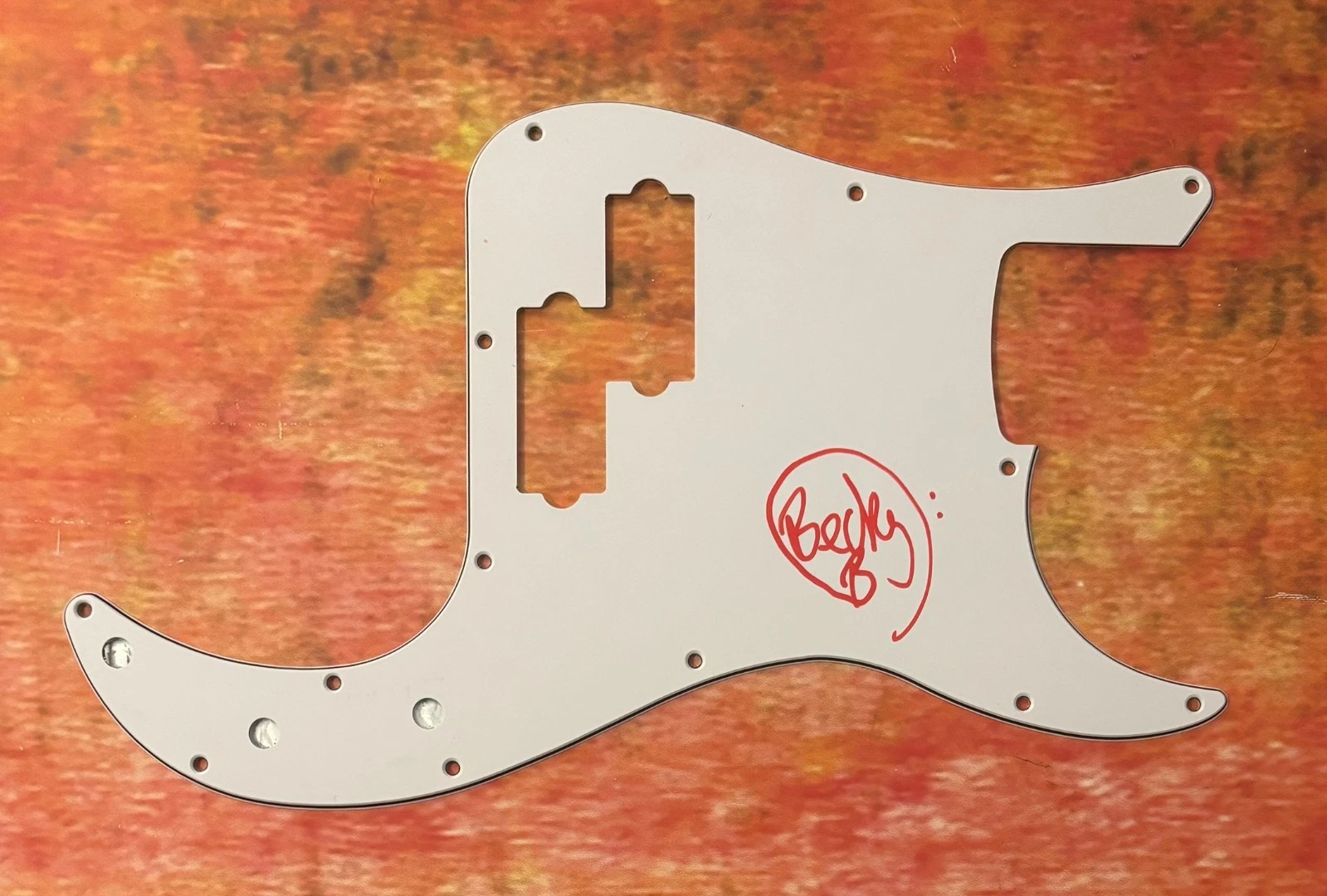 GFA Mercyful Fate Bassist  * BECKY BALDWIN * Signed Electric Pickguard PROOF COA