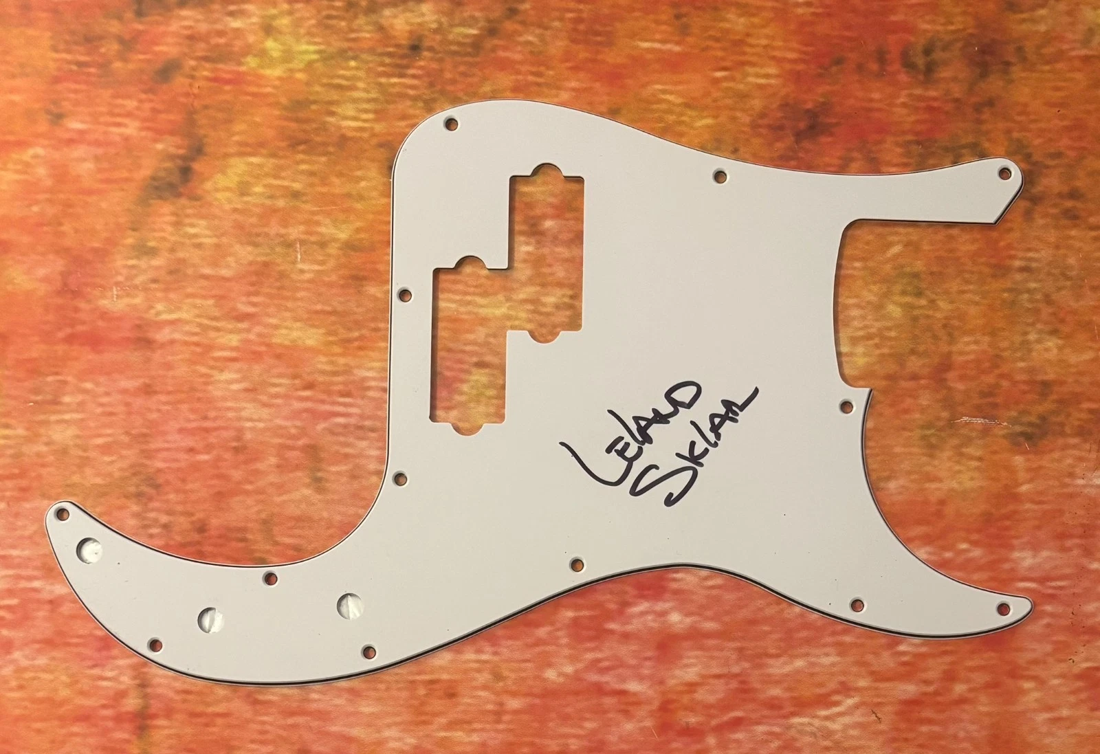 GFA The Section Bassist  * LELAND SKLAR *  Signed Bass Electric Pickguard COA
