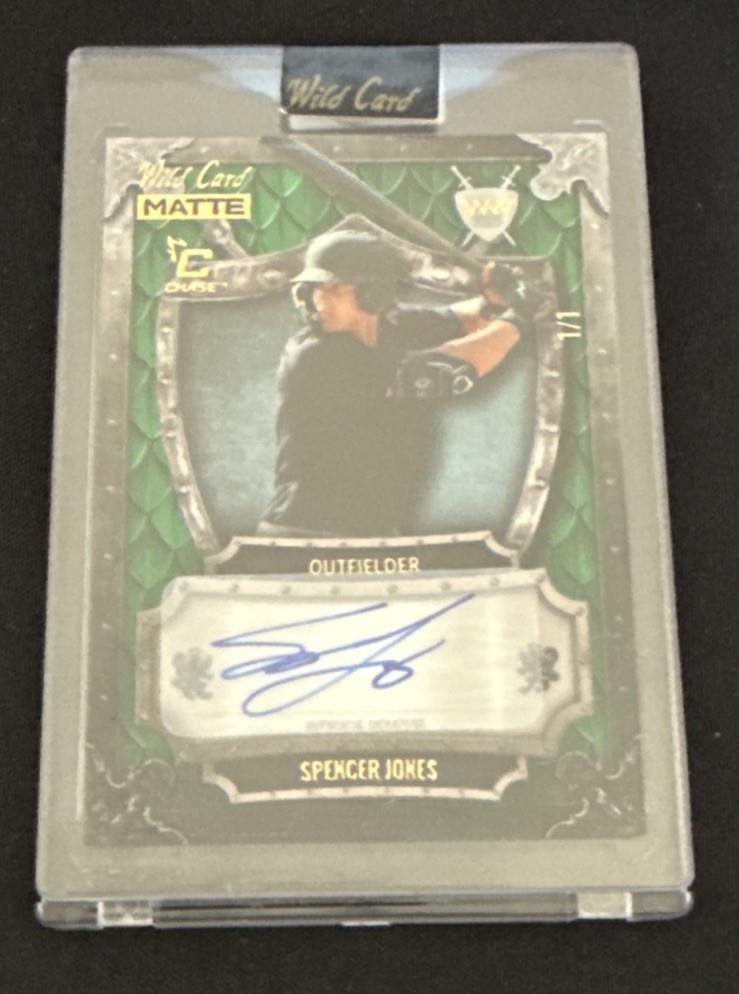 SPENCER JONES 1/1 AUTO RC!!!🔥 2024 WILD CARD MATTE WEEKEND WARRIOR YANKEES!⚾️💪
