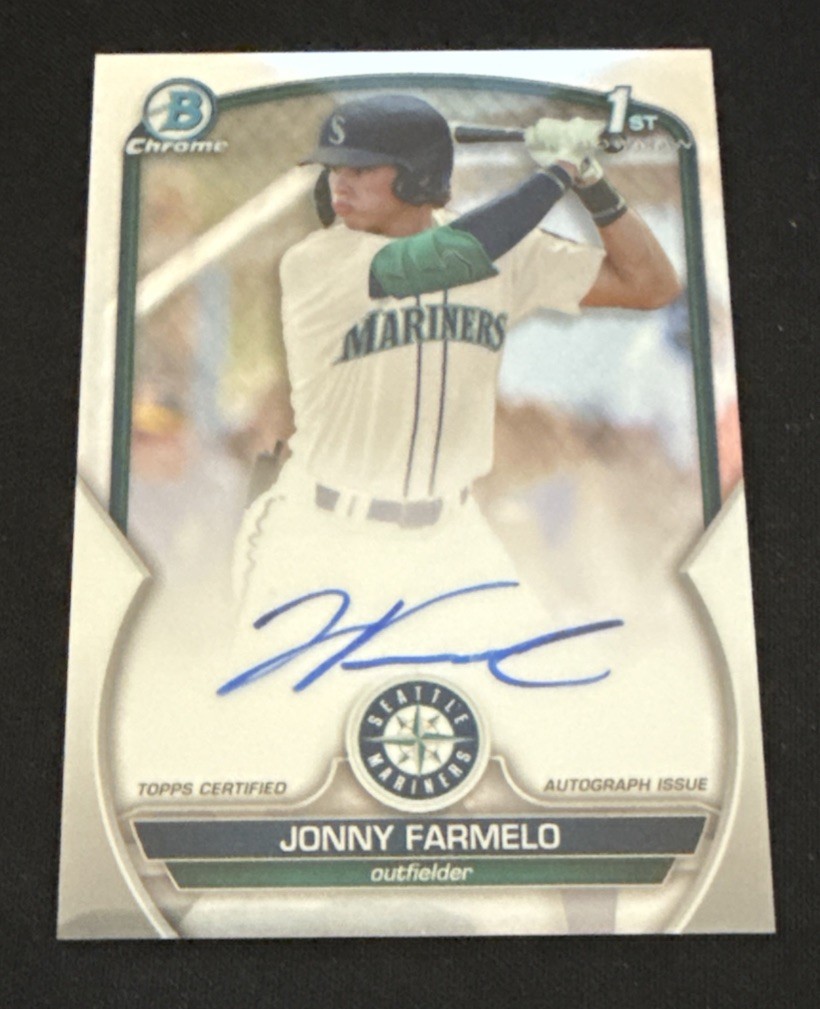 Jonny Farmelo 1st Auto 2023 Bowman Draft Chrome Prospect Autographs #CDA-JF 🔥