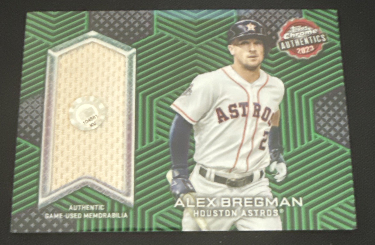2023 Chrome Topps - Alex Bregman - Authentics Relic Card - Green /99