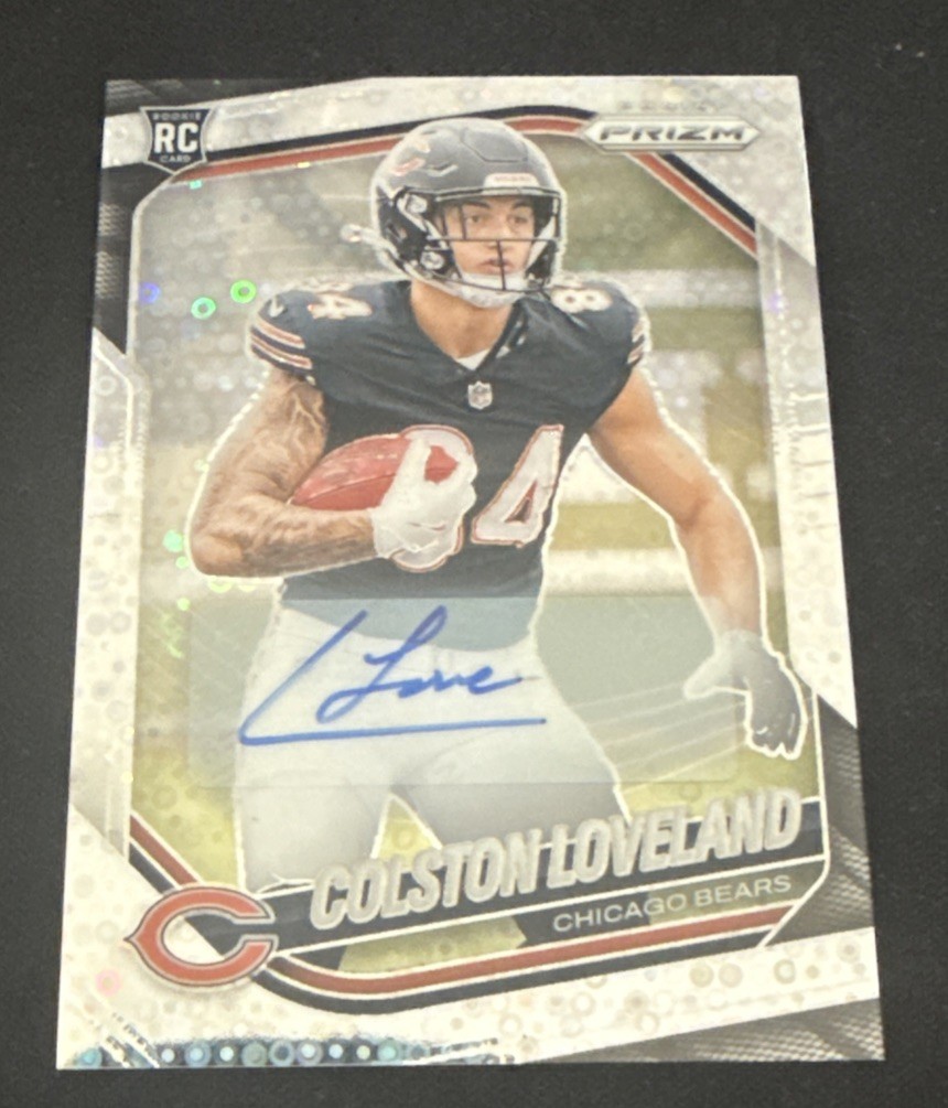 2025 Panini Prizm No Huddle Colston Loveland Rookie Auto Chicago Bears