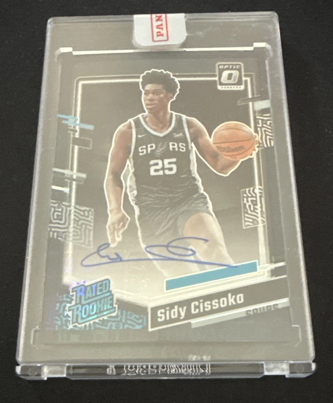 2023 Panini Donruss Optic Black Pandora Prizm 4/25 Sidy Cissoko #261 Auto