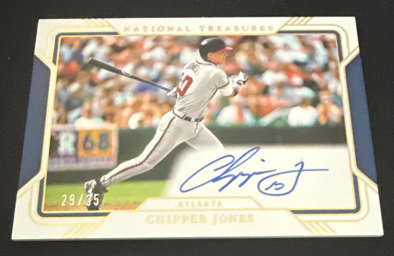 Chipper Jones 2025 National Treasures AUTO /35 - Atlanta Braves