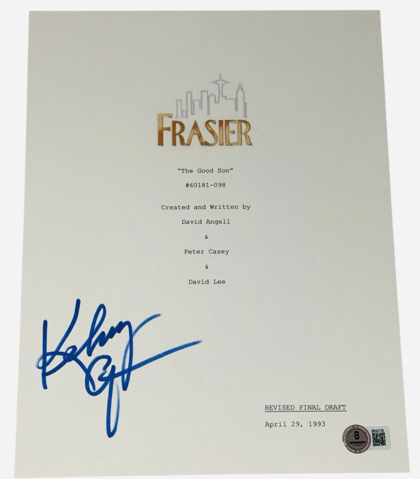 Kelsey Grammer Signed Autograph Frasier Pilot Script Screenplay Dr Crane Beckett