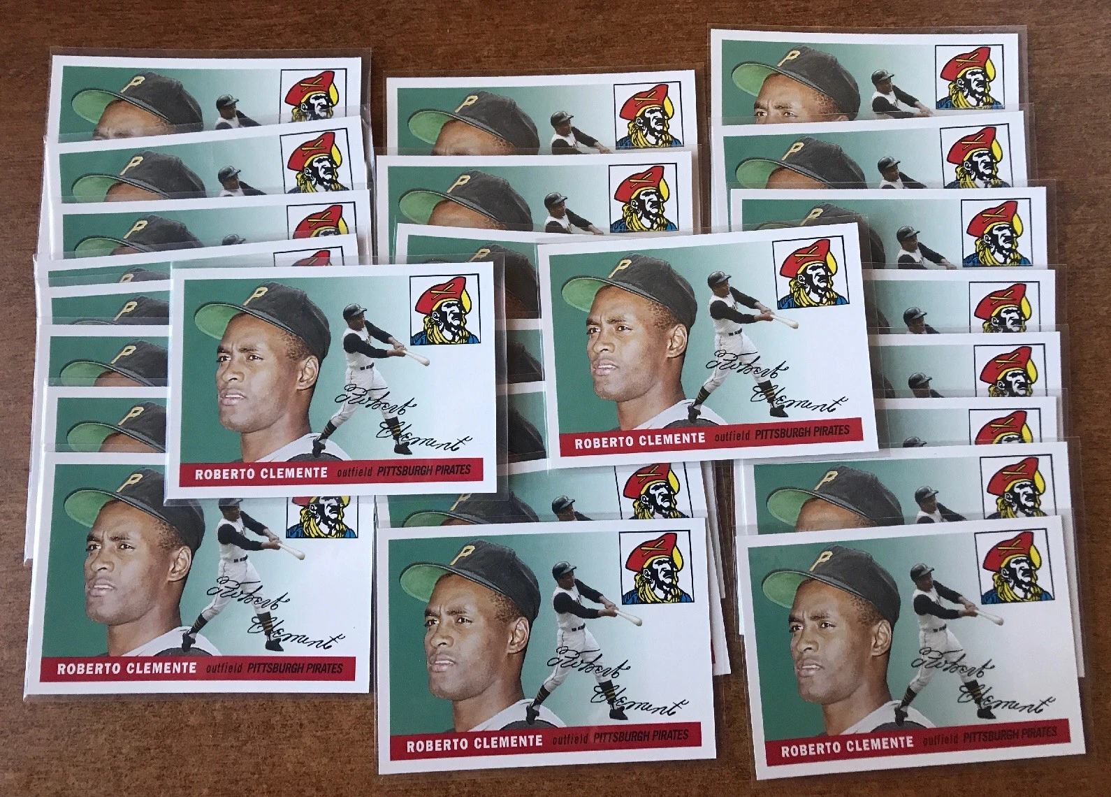 LOT OF (20) Roberto Clemente - Single 2006 Topps #164 - ROW 7 of 25