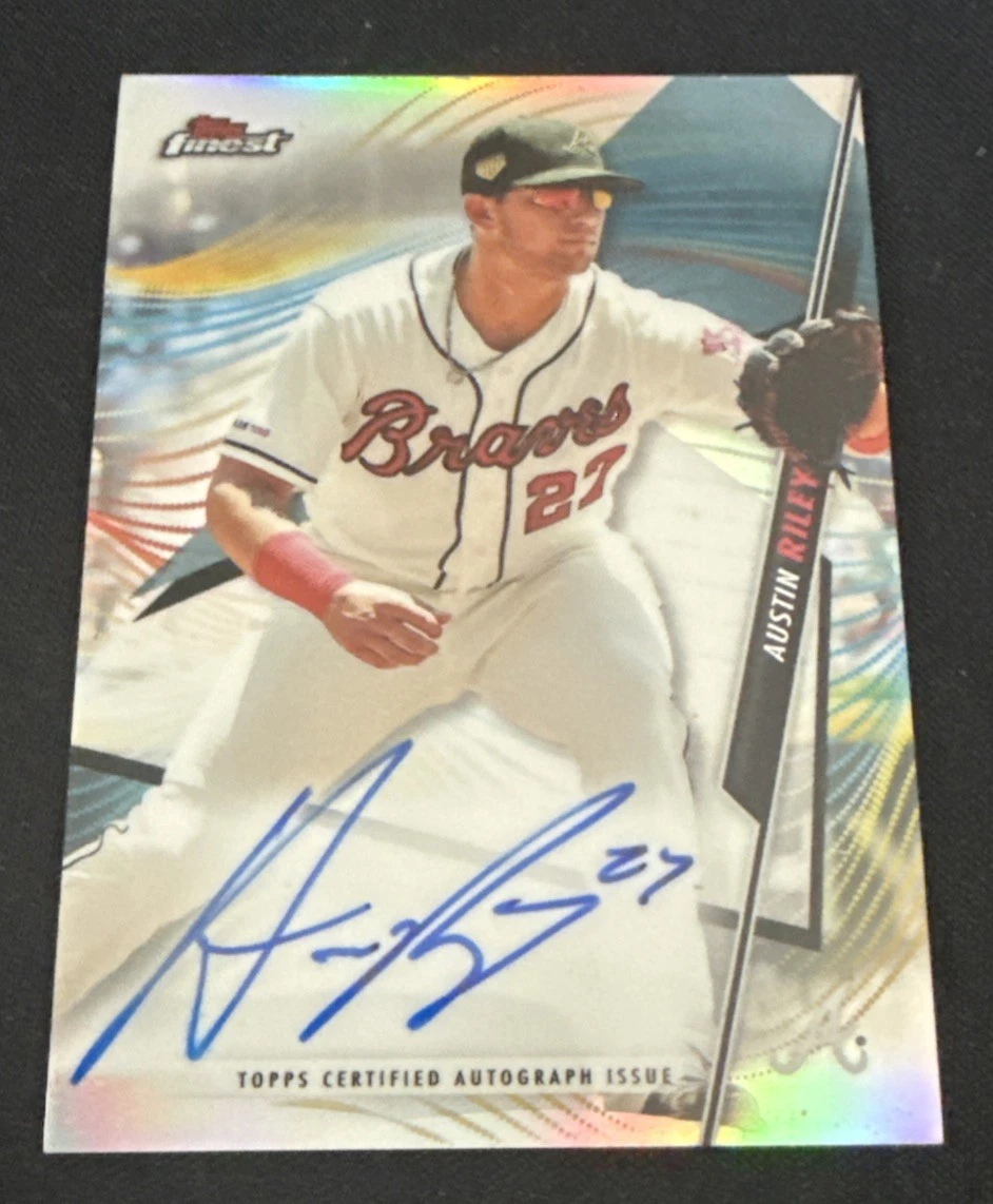 2020 Topps Finest - Finest Auto - Austin Riley #FA-AR - Atlanta Braves