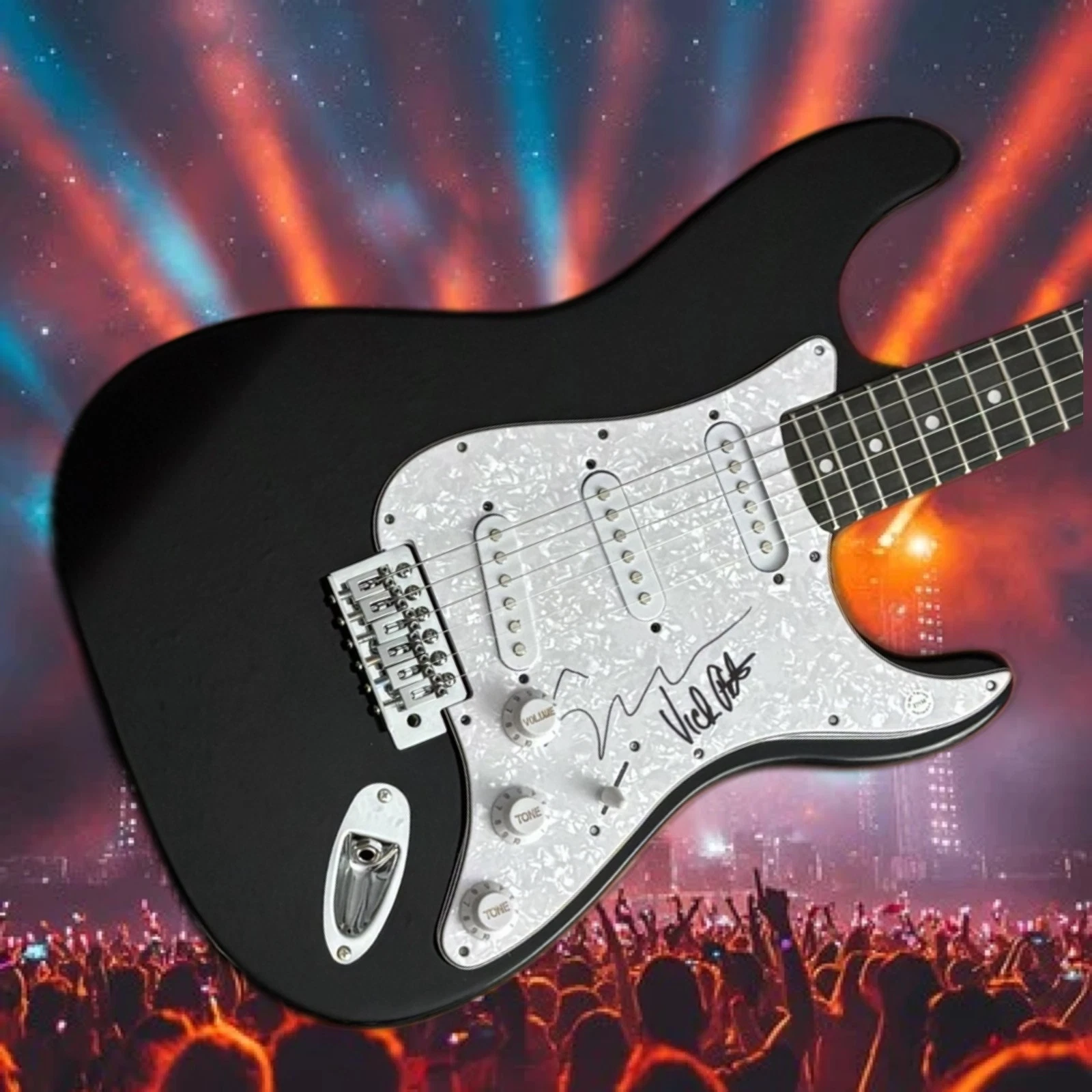 GFA Susanna Hoffs & Vicki Peterson  * THE BANGLES *  Signed Electric Guitar  COA