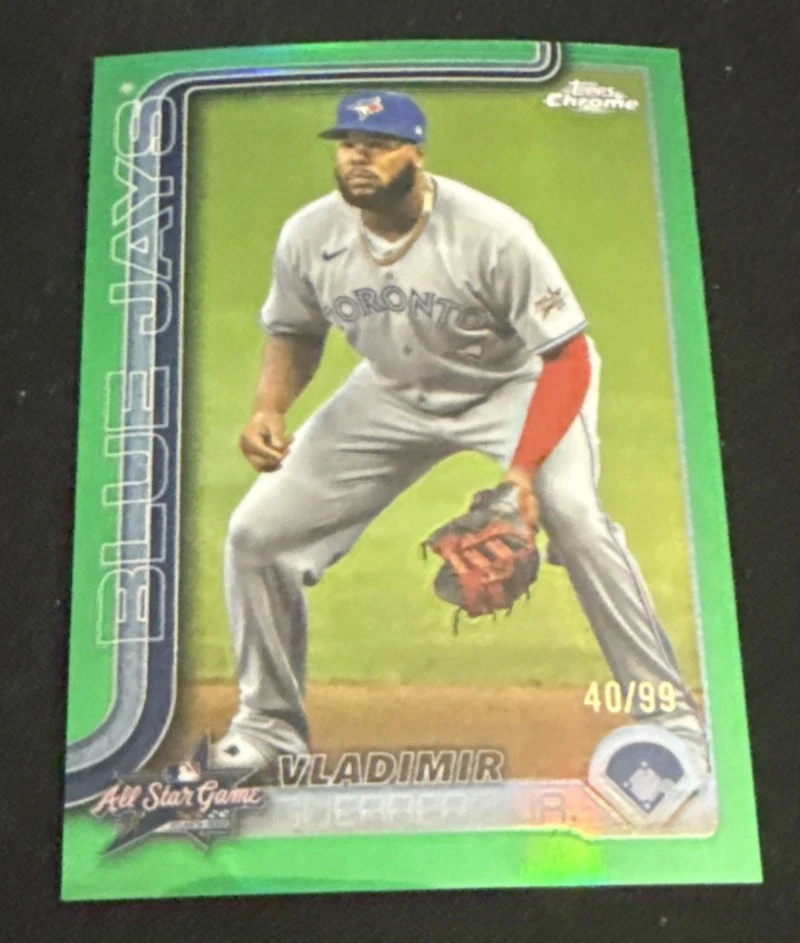 2025 Topps Chrome - Vladimir Guerrero Jr. Green Refractor /99 ALL STAR GAME