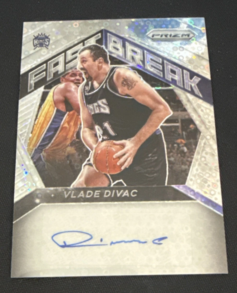 Vlade Divac 2020 Panini Prizm #FBA-VDV Fast Break Auto