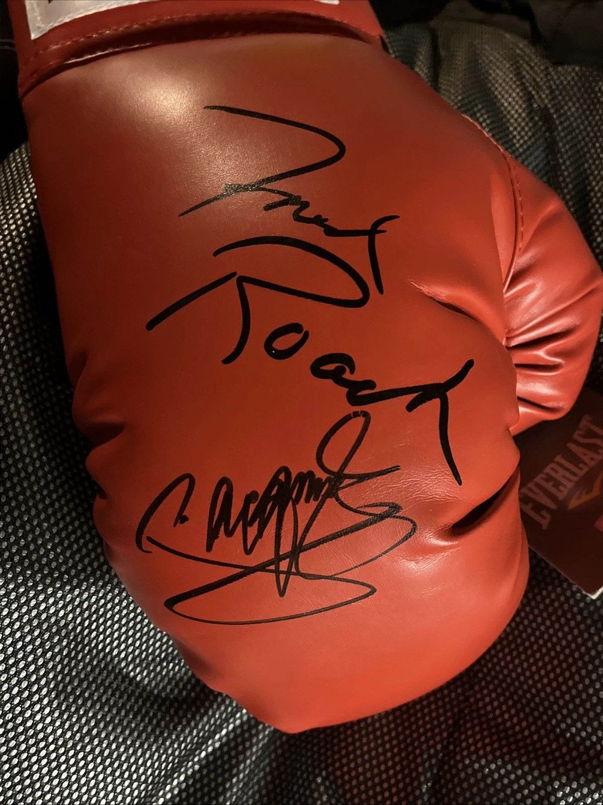 TRAINER FRED FREDDIE ROACH MANNY PACQUAIO SIGNED AUTOGRAPH BOXING GLOVE JSA COA